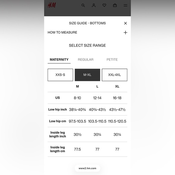 NWT • H&M Mama Wide/High rib Maternity Jean (Full Length) - Picture 6 of 10